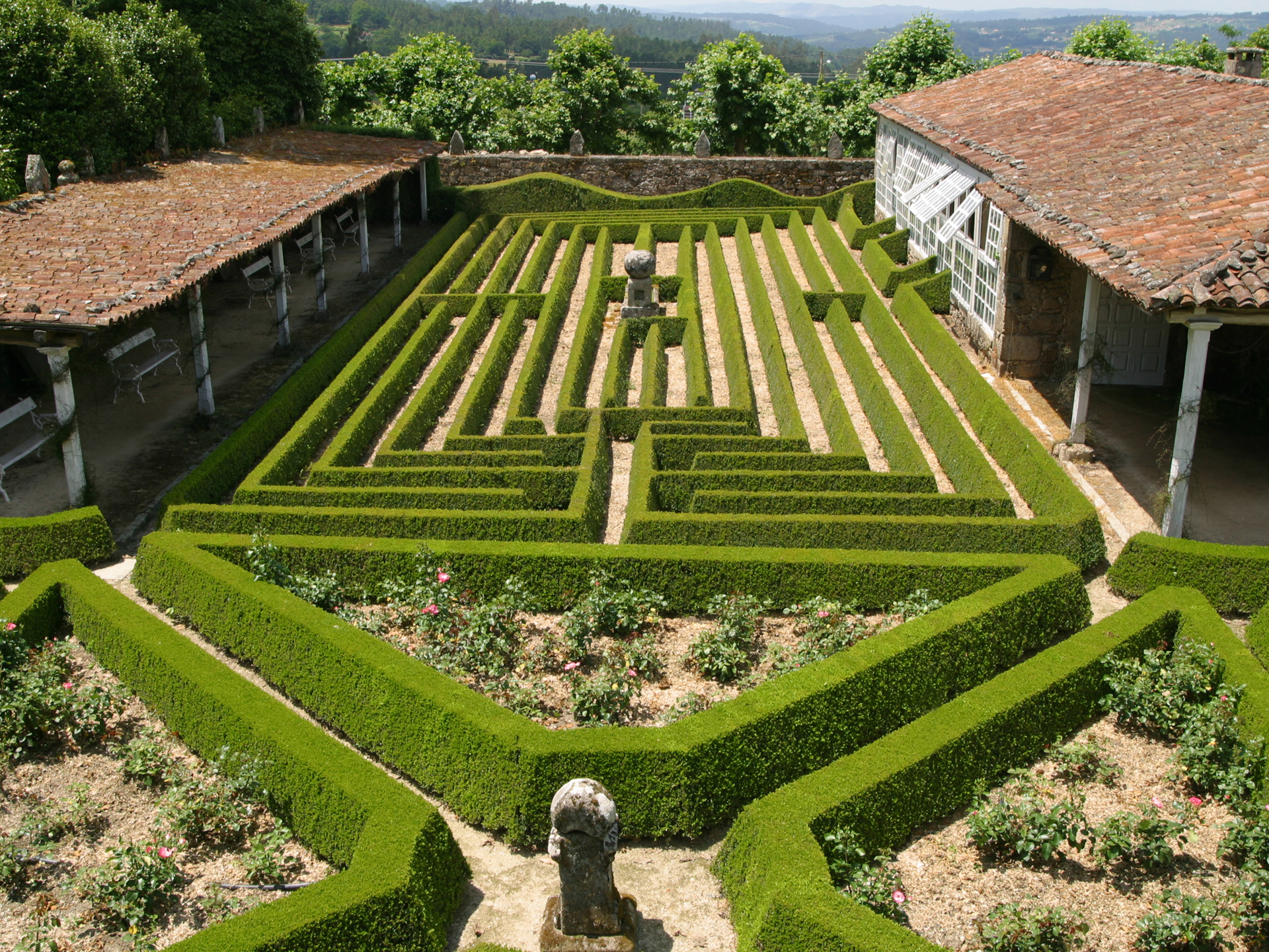 Labyrinthe et orangerie du Pazo de Oca, A Estrada, Pontevedra, Fundación Casa Ducal de Medinaceli.