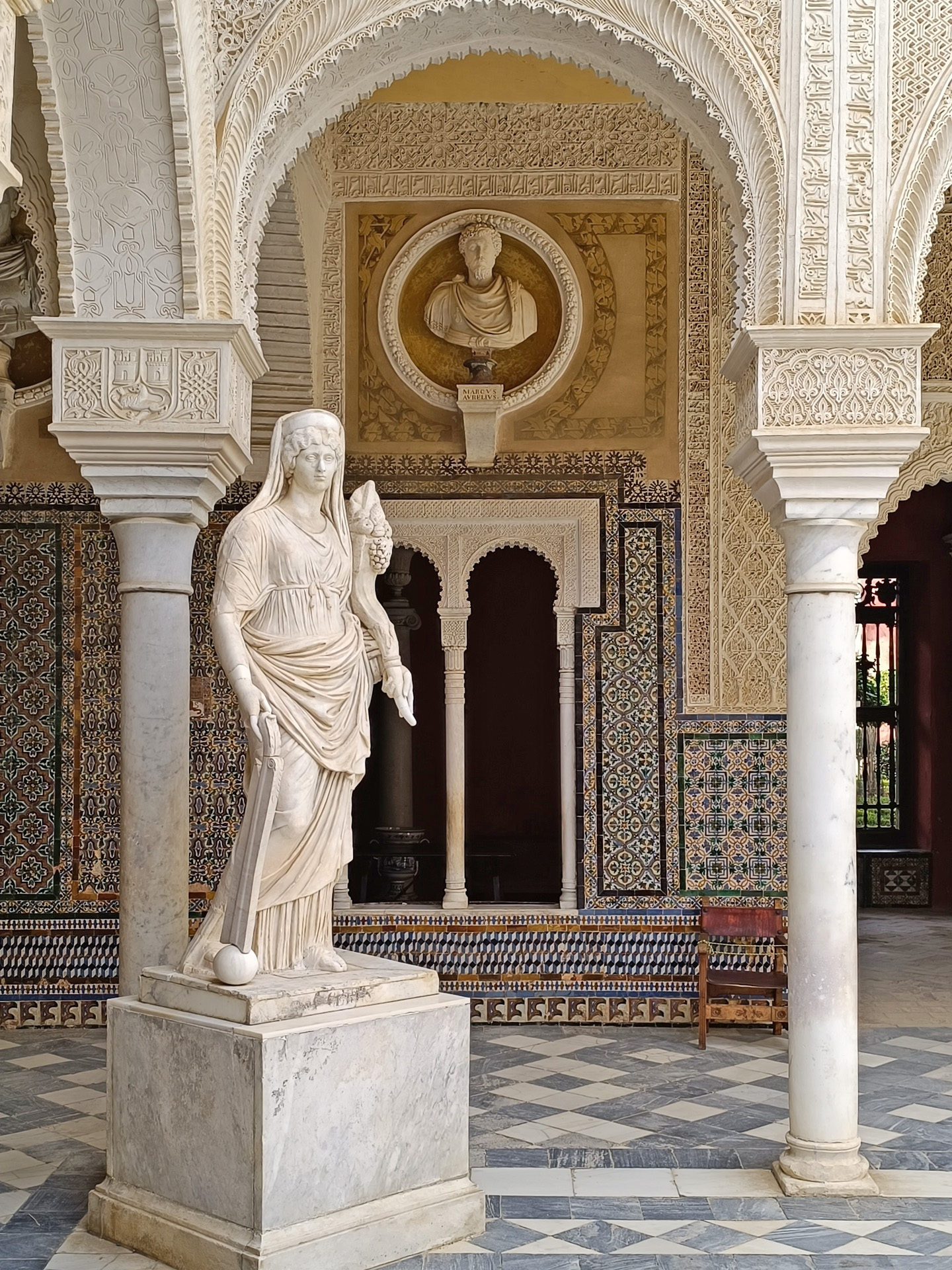 Faustina Minor, en tant que Ceres Fructífera. Casa de Pilatos. Séville