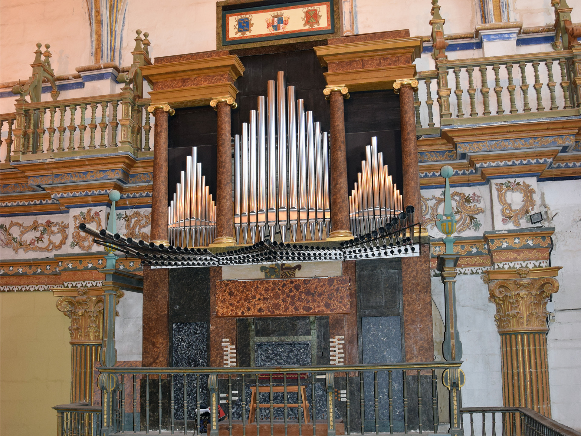 Chapelle du Sauveur, orgue. Úbeda, Jaén. Fondation de la maison ducale de Medinaceli