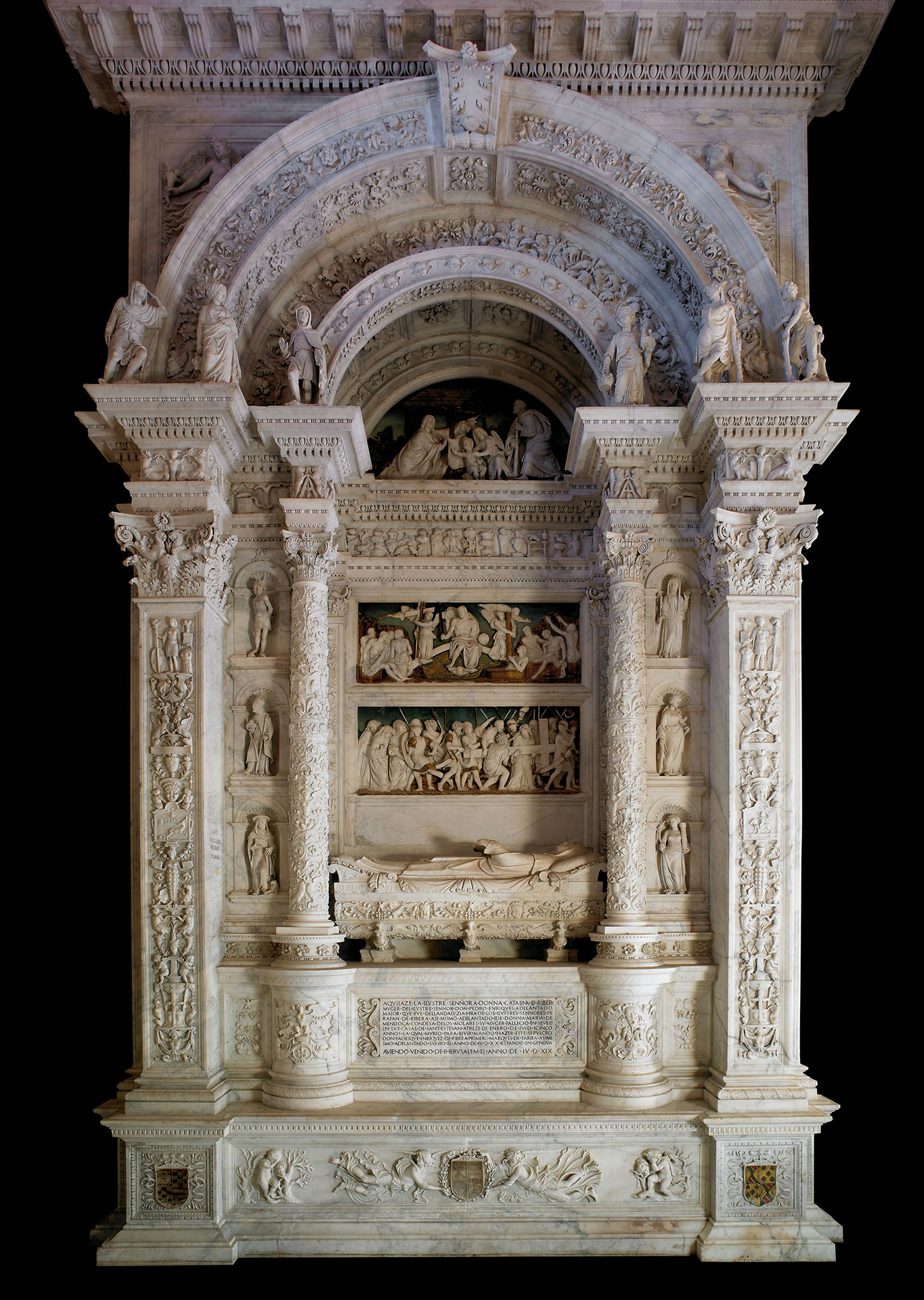 Sepulchre of Don Pedro Enríquez, detail. Carthusian monastery of Las Cuevas. Seville