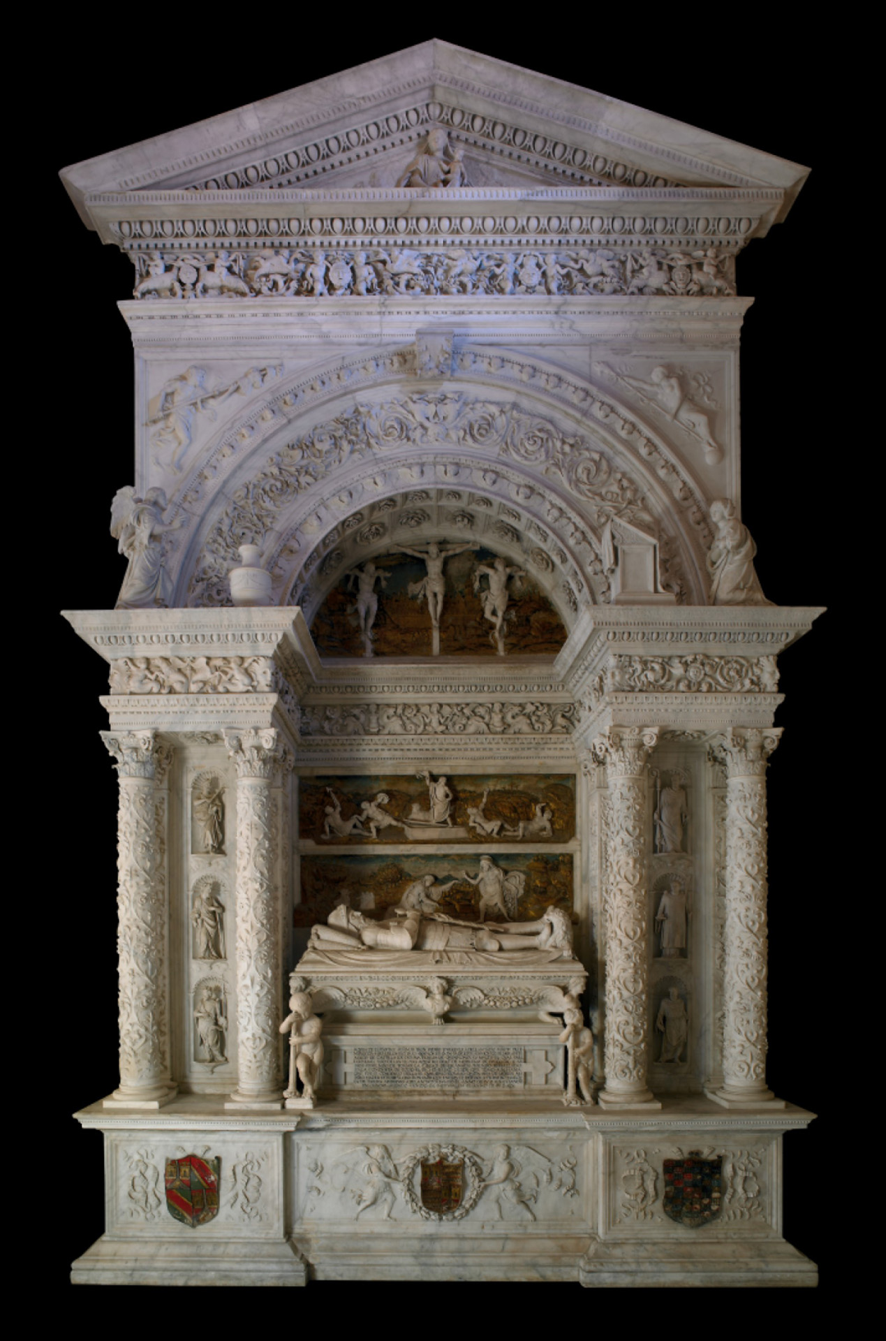 Sepulchre of Don Pedro Enríquez, detail. Carthusian monastery of Las Cuevas. Seville