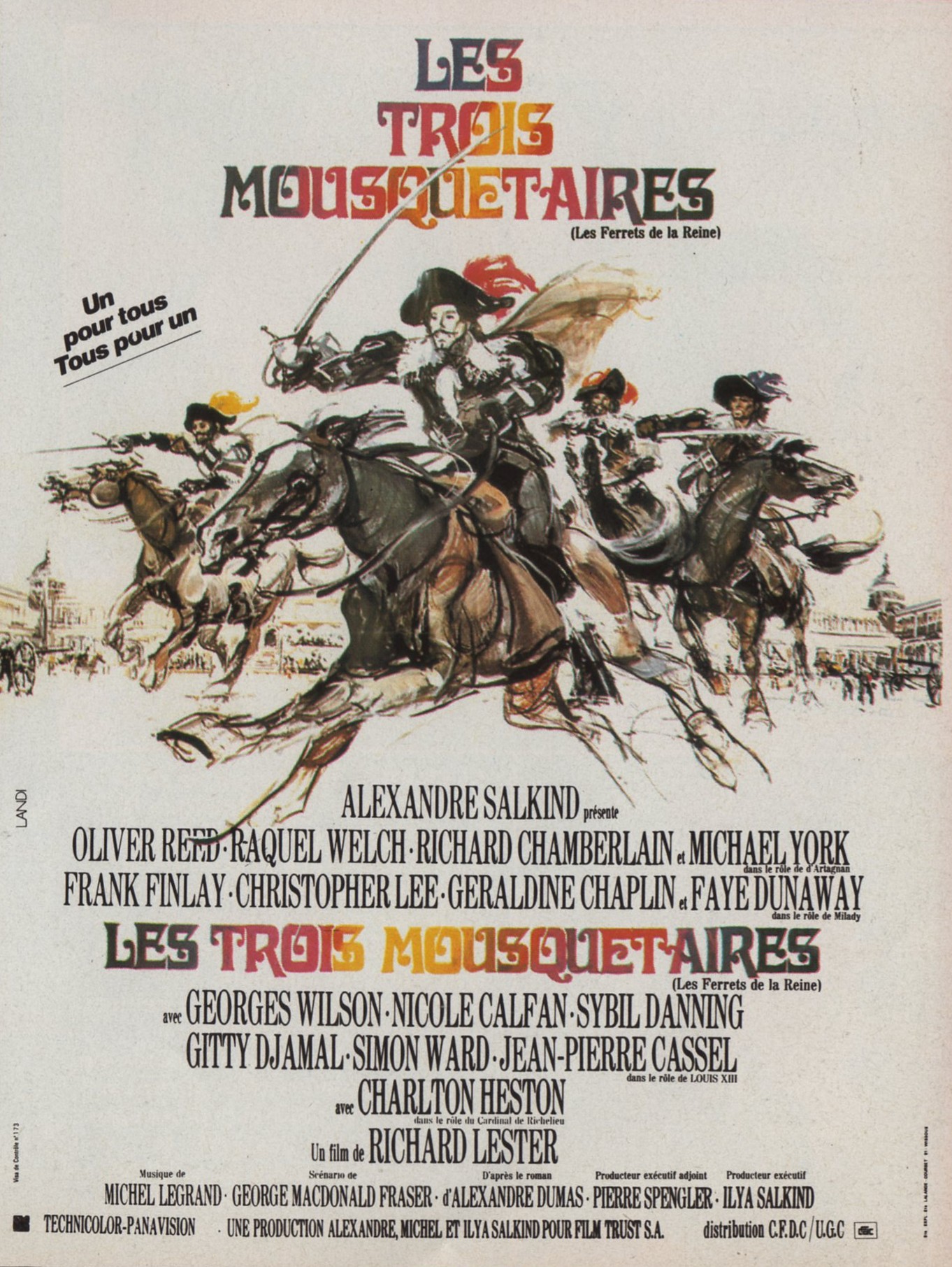 Affiche. Les Trois Mousquetaires