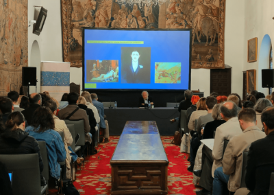 Study Day at the Hospital de Tavera in Toledo. Habsburg Collection: From the Islamic Mediterranean to the Empire. Hall of the tapestries. Fernando Checa.