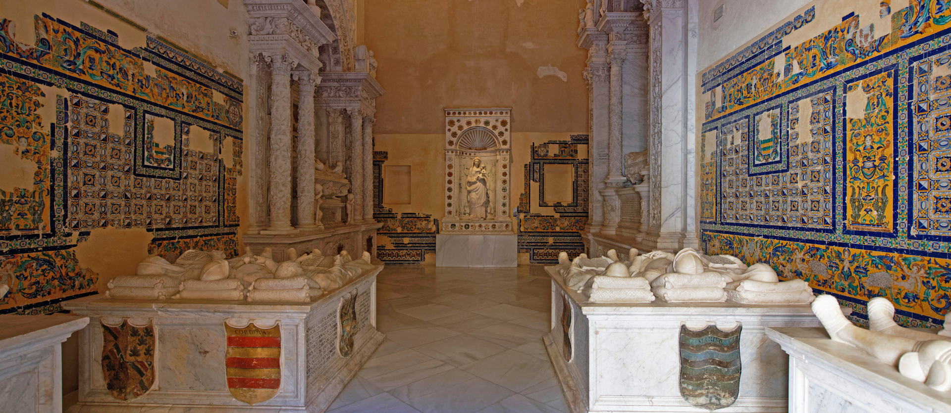 Sepulchres of the Casa de Alcalá. Monastery of Santa María de las Cuevas. Cartuja Island. Seville