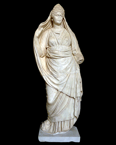 Statua funeraria di donna