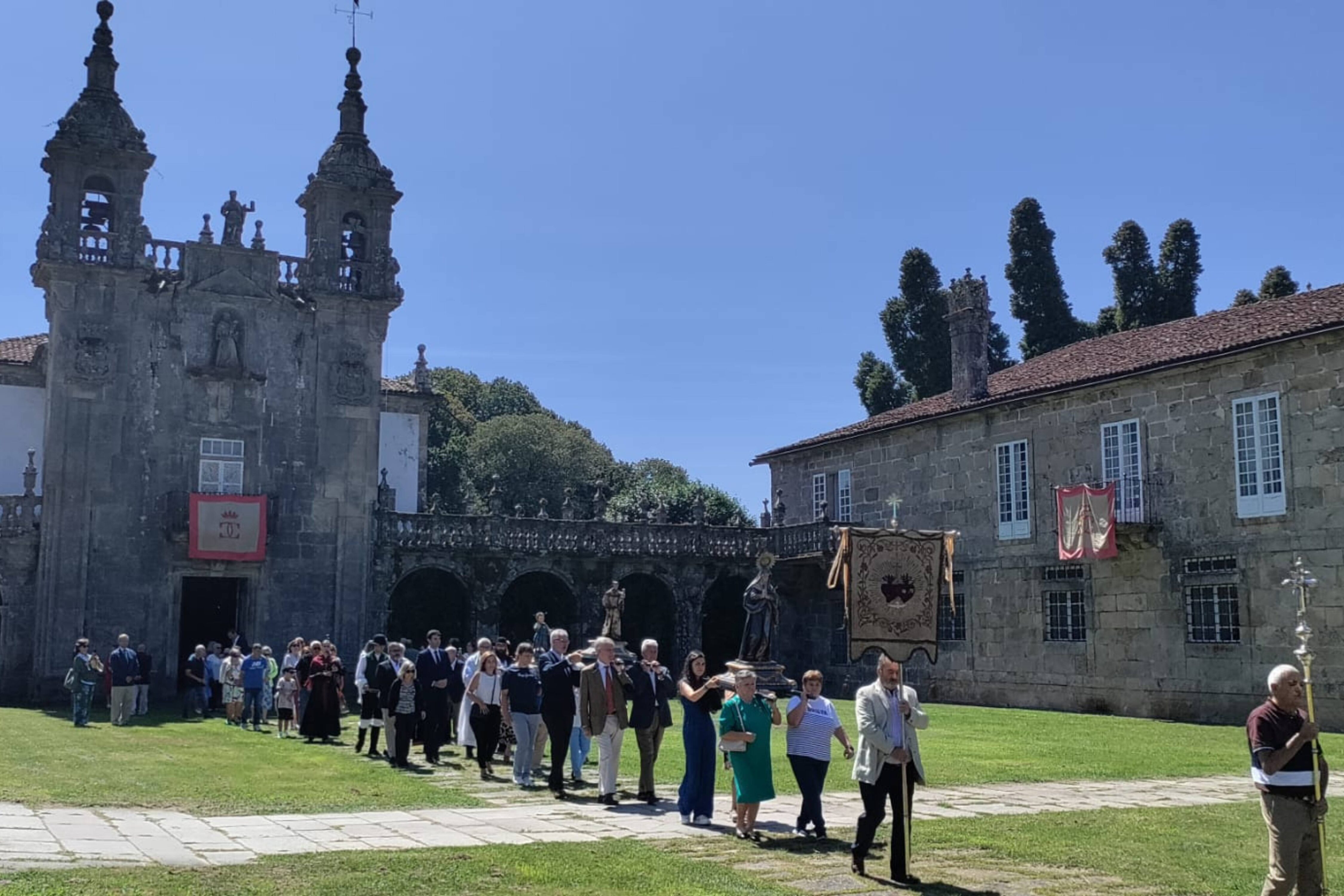 Procession of the Sacred Heart held at the Pazo de Oca